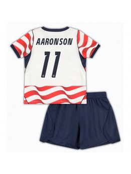 Vereinigte Staaten Brenden Aaronson #11 Heimtrikotsatz für Kinder WM 2026 Kurzarm (+ Kurze Hosen)